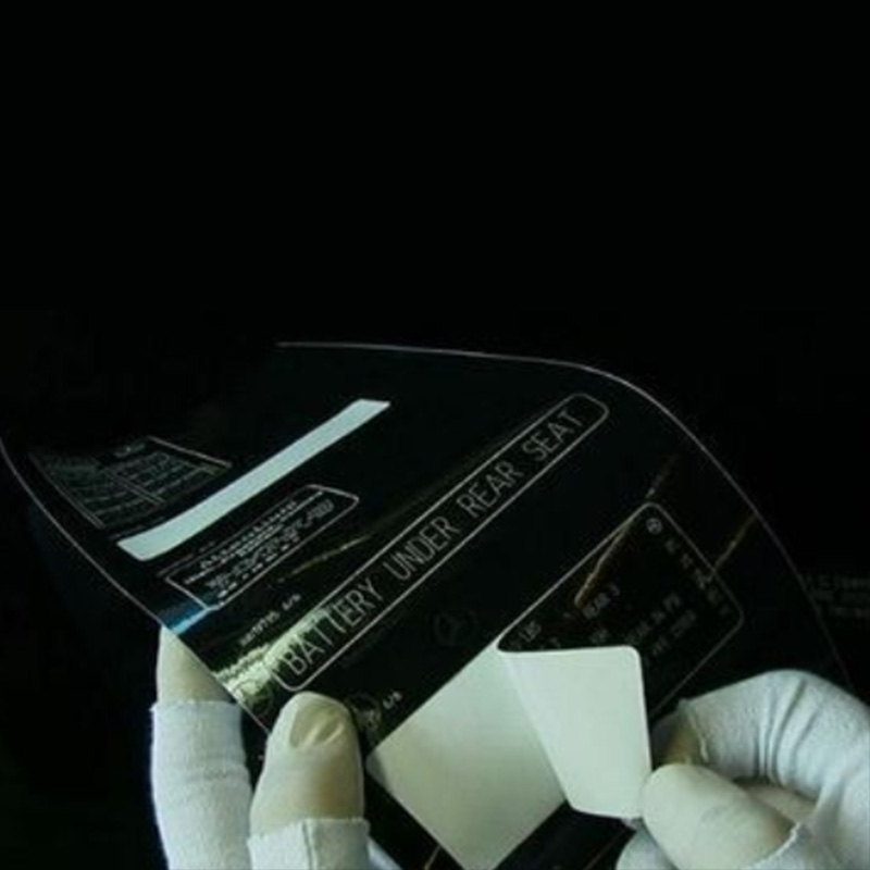 Film Pengukiran Laser Mengkilap Hitam Tidak Patah